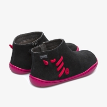 Camper Peu Kids Ankle Boots US-02598 Black Clearance